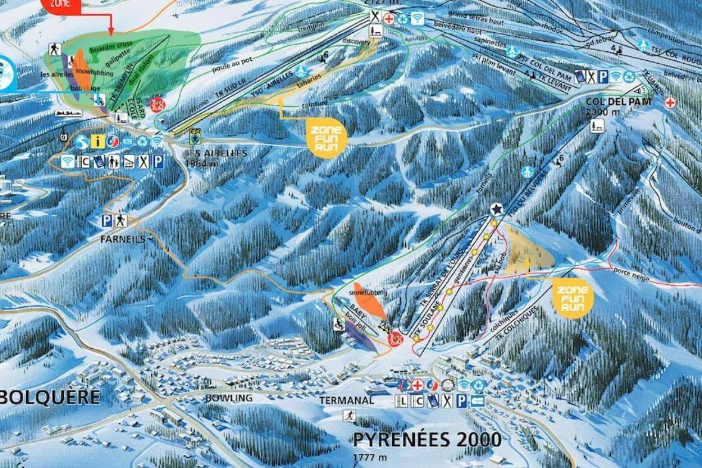 Apt confortable au pied des pistes et de la forêt Bolquere Exterior foto